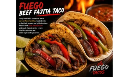 Fuego Beef Fajita Taco